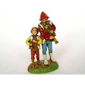 Due suonatori cm 6 - Statuine Landi Moranduzzo