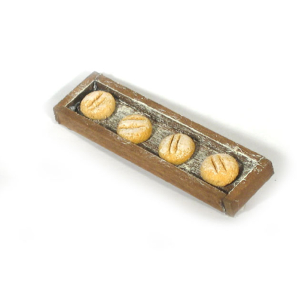 Vassoio con pane tipo rotondo - piccolo