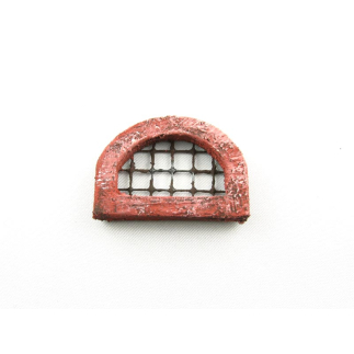 Finestra a semicerchio con rete - mini