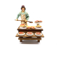 Banco pizza per presepi - statuine cm 10 e 12/13